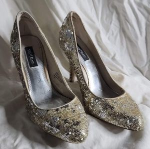 WHBM sequin heels